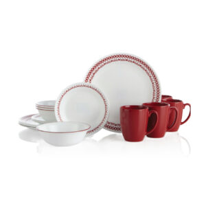 Corelle Livingware 16pc Set - Cordoba with Mugs