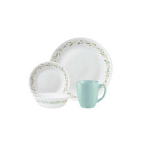 Corelle Livingware 16pc Set - Lavender Wreath with Mugs