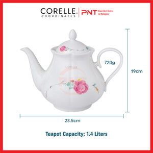 Corelle Coordinates Teapot Set - Country Rose - Image 3