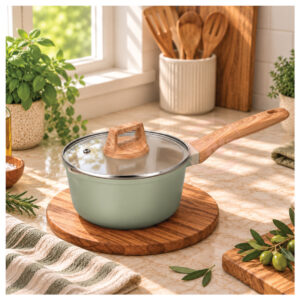 CorningWare VERTA  Living Grove Olive 18cm Sauce Pan with Lid - Image 5
