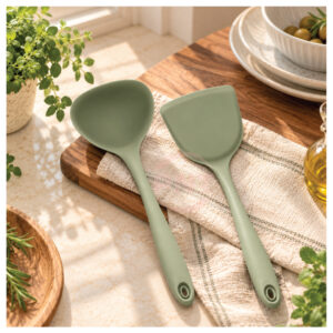 CorningWare VERTA Living Grove Olive 9pc Set - Image 6